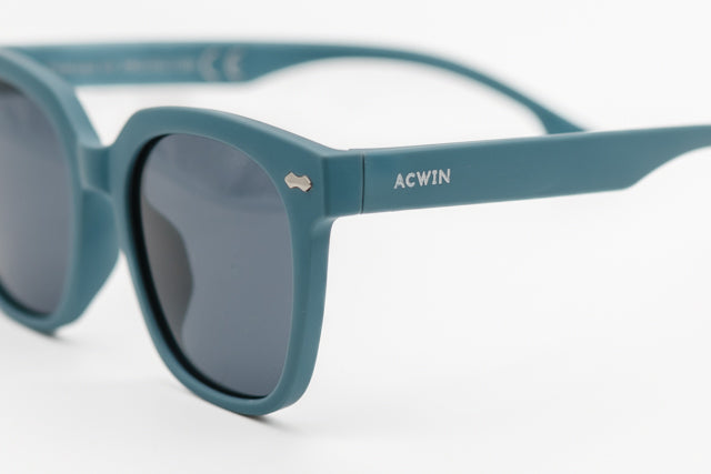 Gafas de sol ACWIN Sofi color azul petróleo turquesa oscuro con diseño de pantalla redondeada. - Vista 3