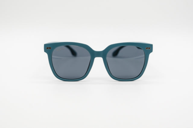 Gafas de sol ACWIN Sofi color azul petróleo turquesa oscuro con diseño de pantalla redondeada.