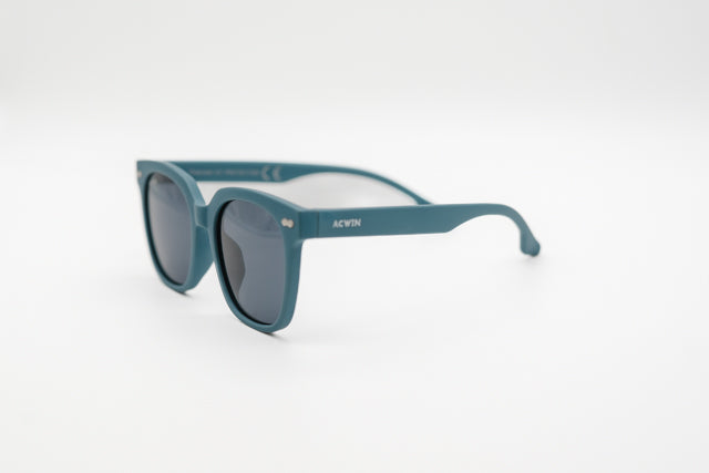 Gafas de sol ACWIN Sofi color azul petróleo turquesa oscuro con diseño de pantalla redondeada. - Vista 2