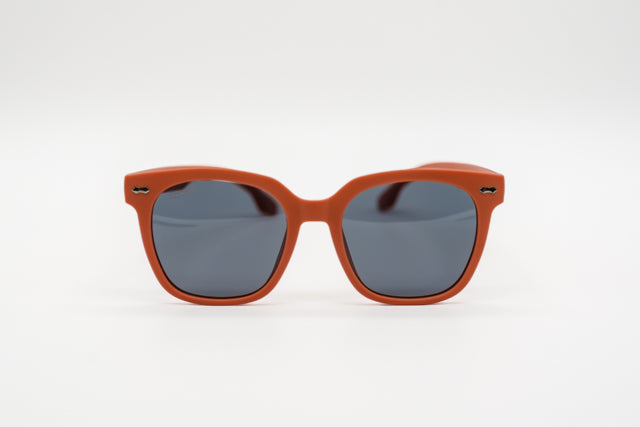 Gafas infantiles ACWIN Nemo en color naranja teja con montura redondeada de una sola pieza.