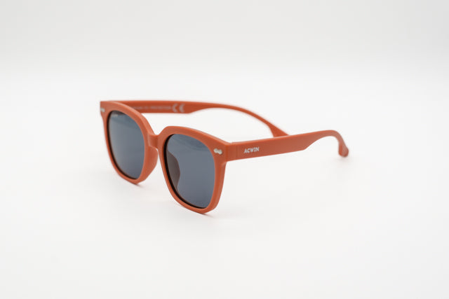 Gafas infantiles ACWIN Nemo en color naranja teja con montura redondeada de una sola pieza. - Vista 2