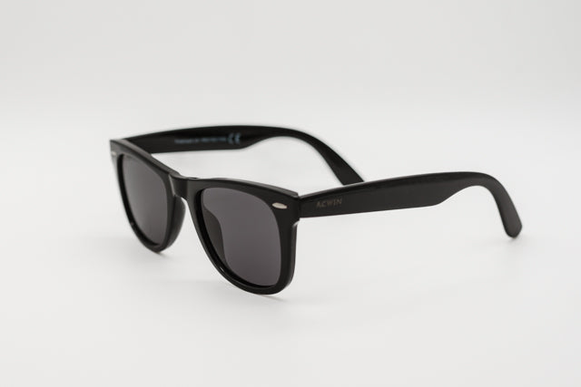 Vista frontal recta de las gafas de sol Ibiza con lentes oscuras.