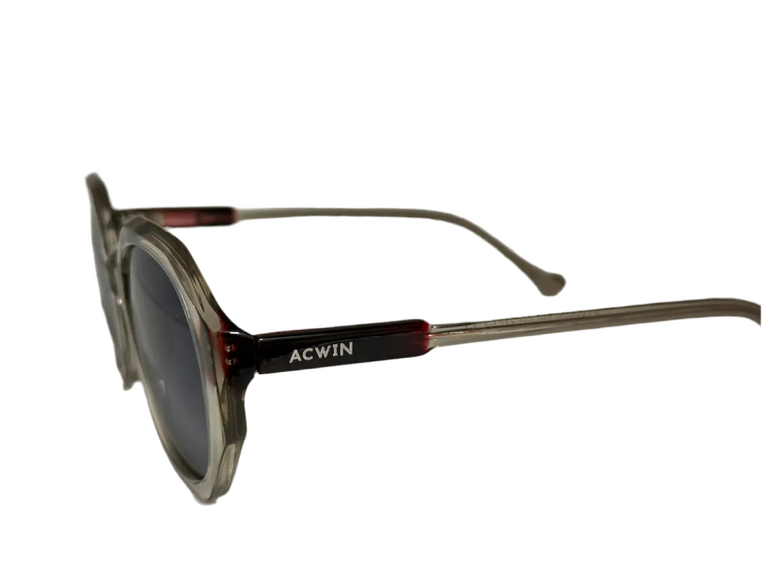 Gafas de sol de titanio lateral con el logotipo de Acwin, patillas finas