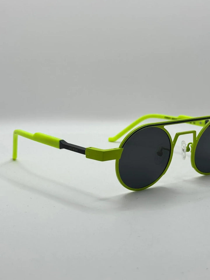 Gafas de sol Titanio Ios perspectiva monocolor amarillo fluorescente