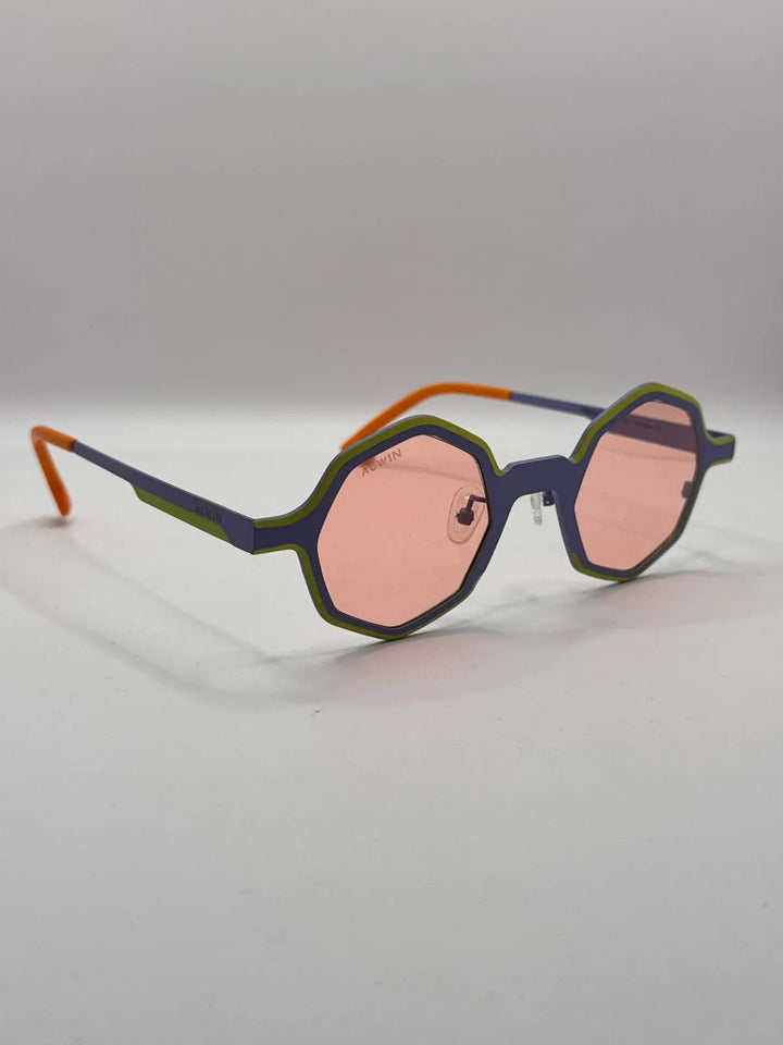 Gafas de sol Titanio Ischia perspectiva combinacion azul pastel