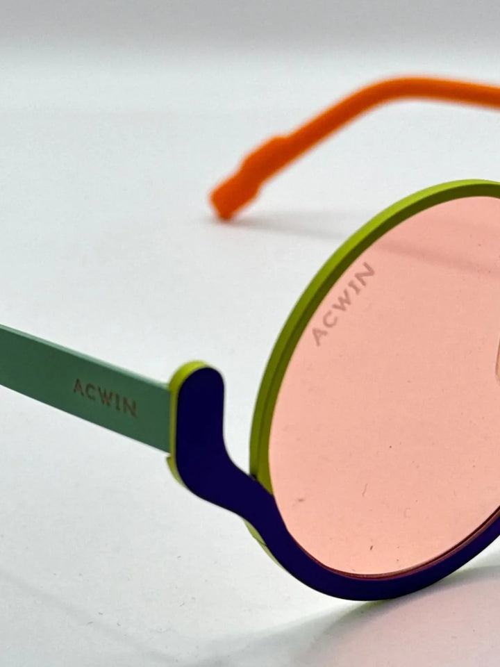 Gafas de sol Titanio Lipari perspectiva lentes rosa pastel