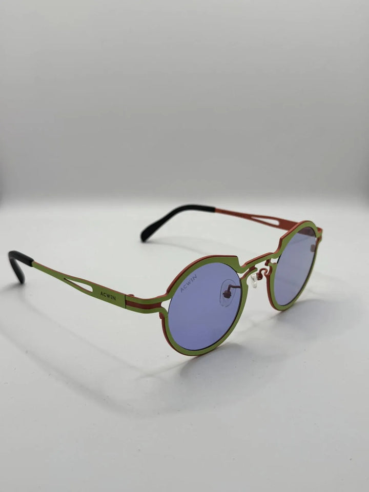 Gafas de sol Titanio Rhodes perspectiva diseno audaz bicolor
