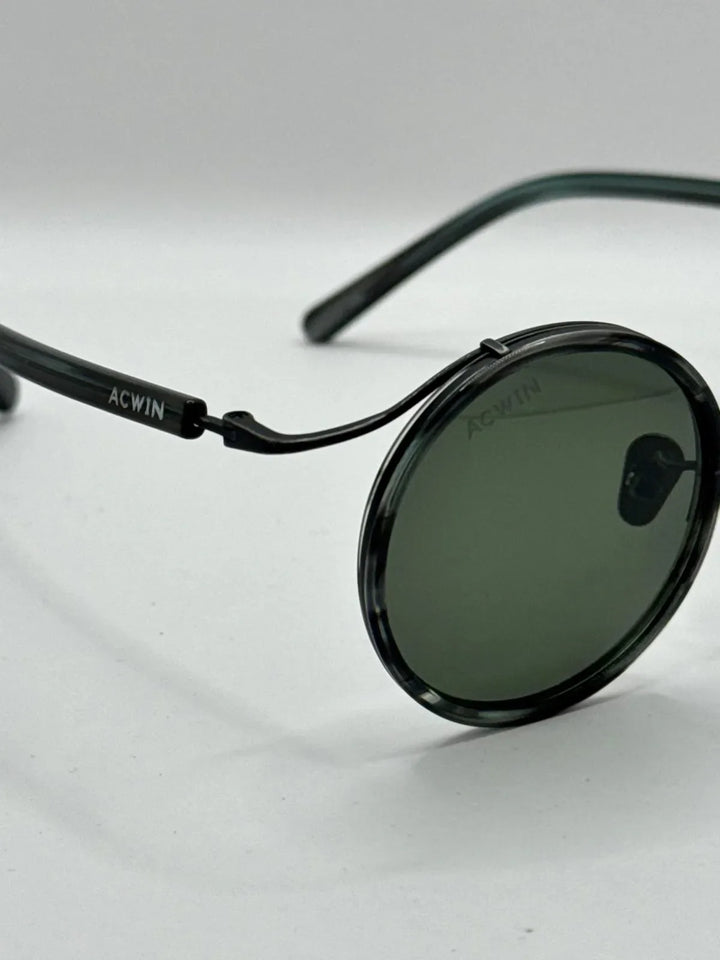 Gafas de sol Titanio Santorini perspectiva lentes verdes 02